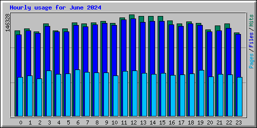 Hourly usage for June 2024